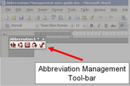 Abbreviation Management (Winword Plugin) screenshot